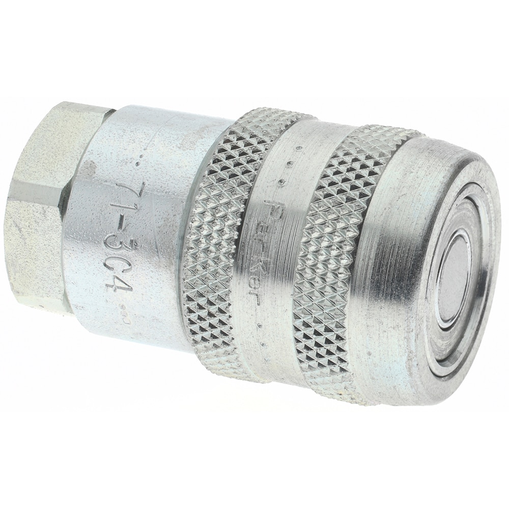 Parker 71-3C4-4F Hydraulic Hose Valve Fitting: 1/4", 10,000 psi Image