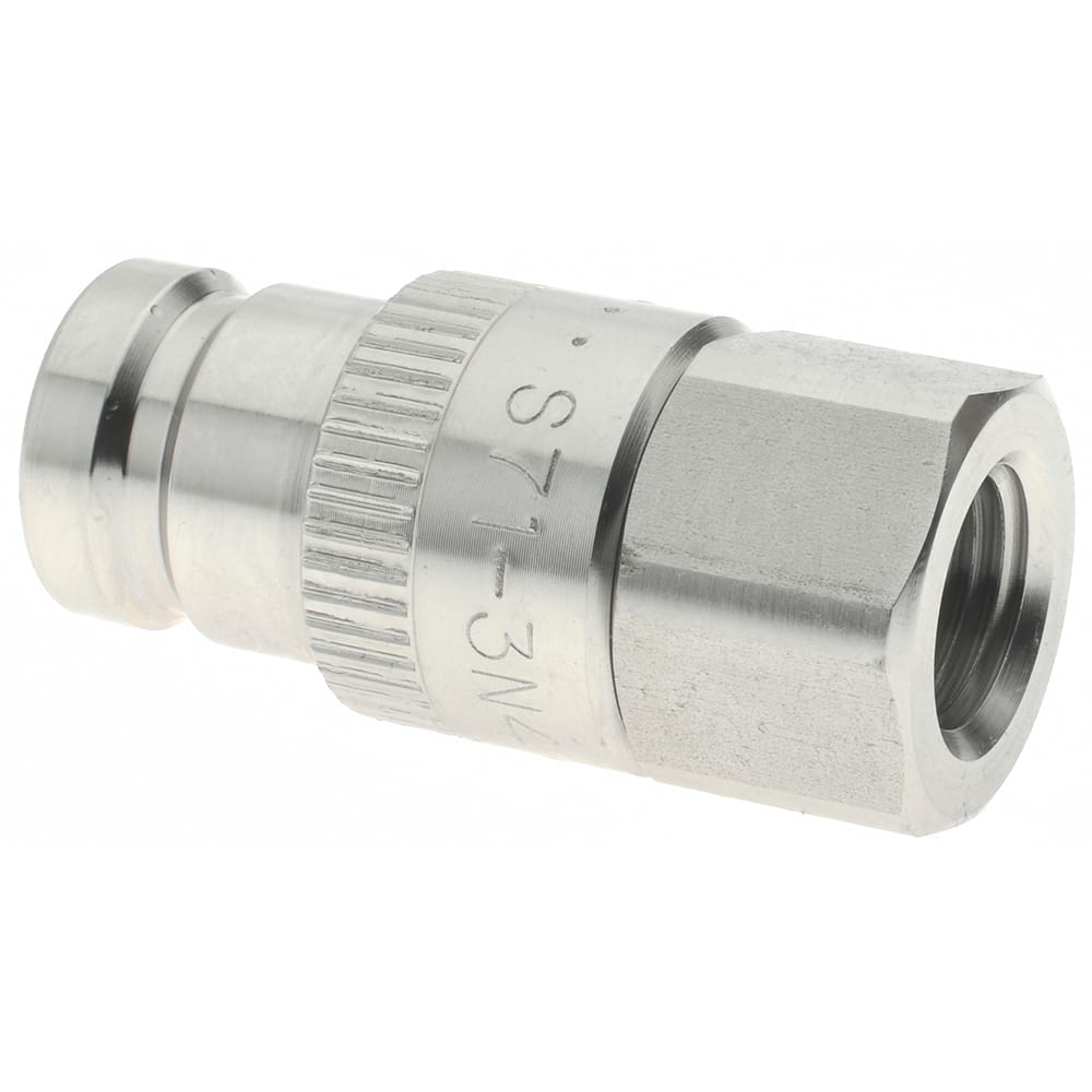 Parker S71-3N4-4F Hydraulic Hose Valve Fitting: 1/4", 5,000 psi 
