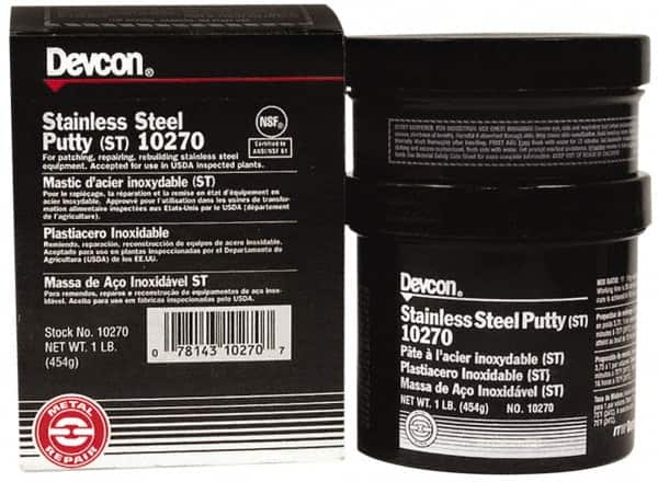 Devcon 10270 Putty: 1 lb Kit, Gray, Epoxy Resin 