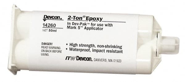 Devcon 14260 Two-Part Epoxy: 50 mL, Cartridge Adhesive 