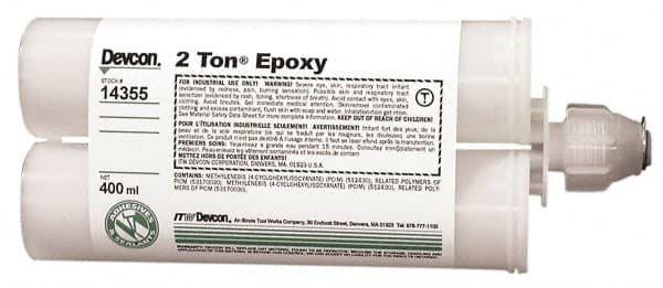 Devcon 14355 Two-Part Epoxy: 400 mL, Cartridge Adhesive 