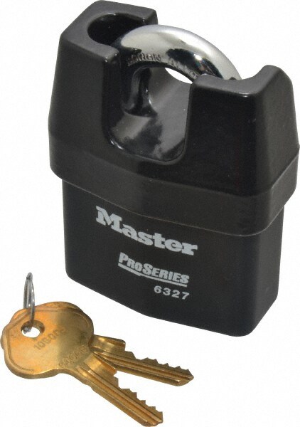 Padlock: Laminated Steel, Keyed Alike, 2-5/8" Wide