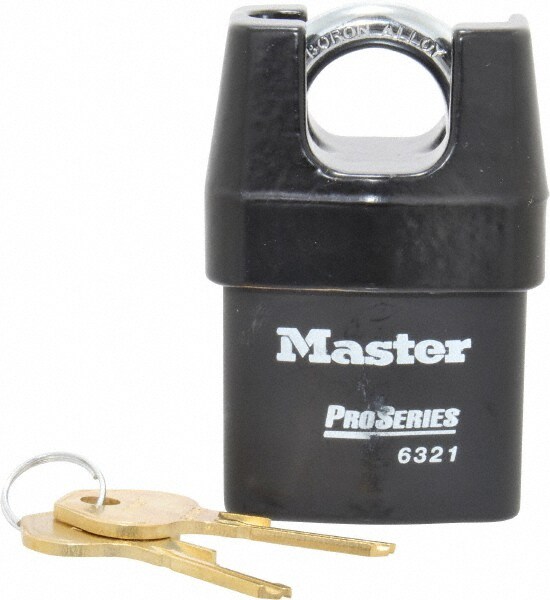 Padlock: Laminated Steel, Keyed Alike, 2-1/8" Wide