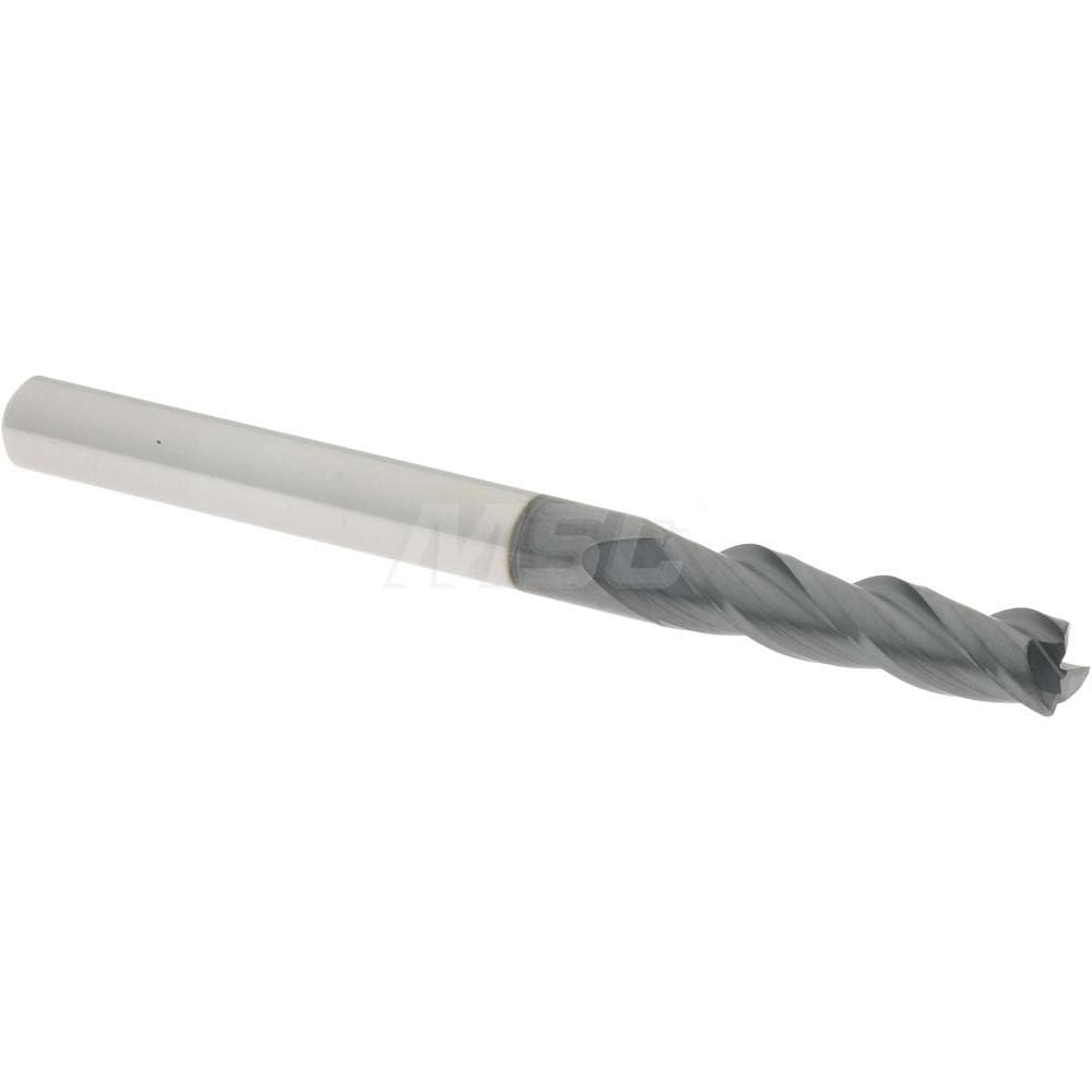 Accupro 12179660 Corner Radius End Mill: 1/8" Dia, 1/2" LOC, 0.01" Radius, 3 Flutes, Solid Carbide Image