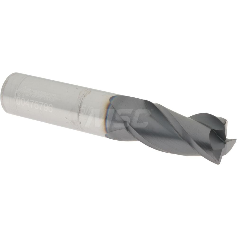 Accupro 12179690 Corner Radius End Mill: 5/8" Dia, 1-5/8" LOC, 0.03" Radius, 3 Flutes, Solid Carbide Image