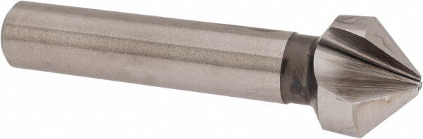 Countersink: 0.65" Head Dia, 90 ° Included Angle, 3 Flutes, High Speed Steel, Right Hand Cut