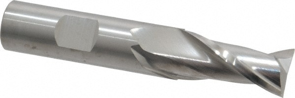 RobbJack NR-204-20 Square End Mill: 5/8 Dia, 1-1/4 LOC, 5/8 Shank Dia, 3-1/2 OAL, 2 Flutes, Solid Carbide Image