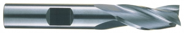 RobbJack NR-303-07 Square End Mill: 7/32 Dia, 5/8 LOC, 1/4 Shank Dia, 2-1/2 OAL, 3 Flutes, Solid Carbide Image