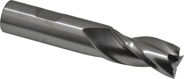 RobbJack NR-303-24 Square End Mill: 3/4 Dia, 1-1/2 LOC, 3/4 Shank Dia, 4 OAL, 3 Flutes, Solid Carbide 