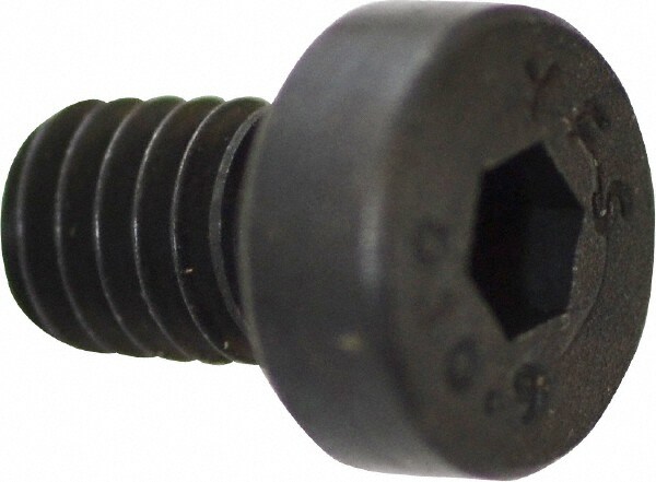 Value Collection 531034PR Low Head Socket Cap Screw: M4 x 0.7, 6 mm Length Under Head, Low Socket Cap Head, Hex Socket Drive, Alloy Steel, Black Oxide Finish Image