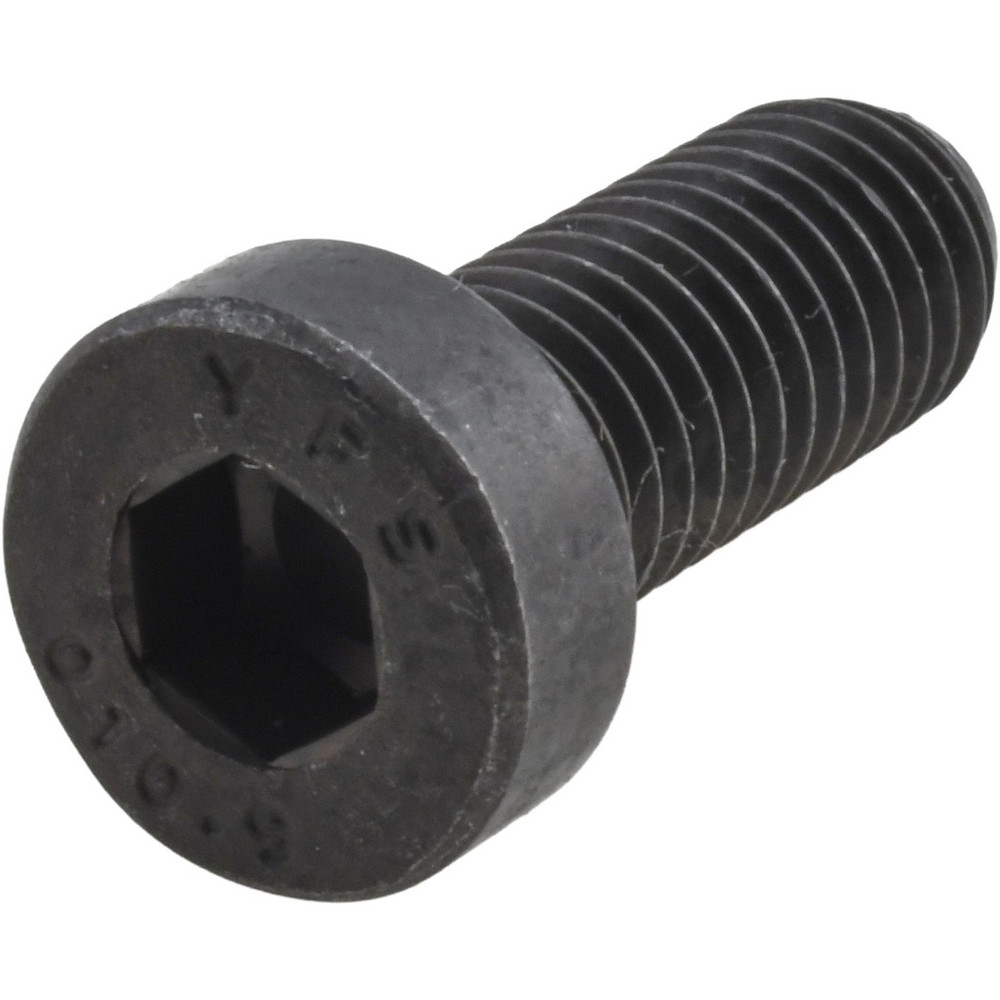Low Hex Socket Cap Screw: M10x1.5, 25.00 mm Length Under Head, Alloy Steel, Black Oxide Finish - Fully Threaded, 7.00 mm Hex, SIP 147