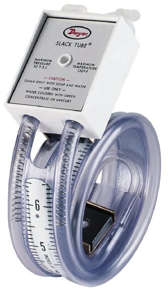 Dwyer 1211-120 50 Max psi, Slack Tube Manometer 