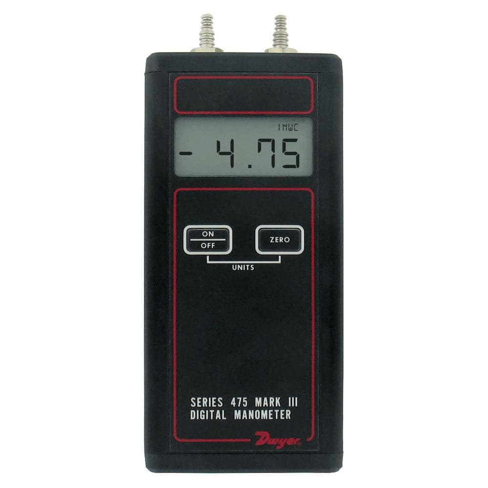 Dwyer 475-2-FM 11 Max psi, 0.5% Accuracy, Handheld Digital Manometer 