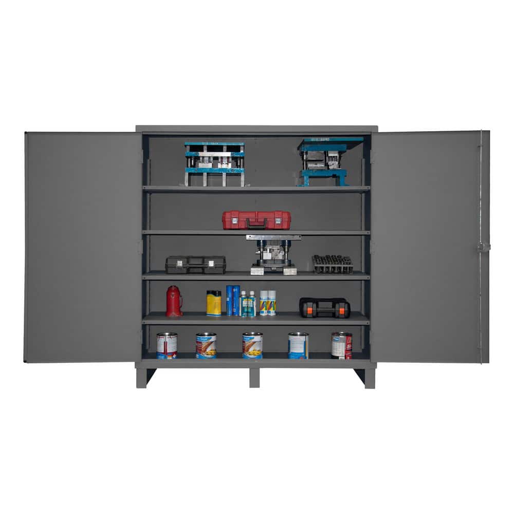 Durham HDC-246078-4S95 Locking Steel Storage Cabinet: 60" Wide, 24" Deep, 78" High 