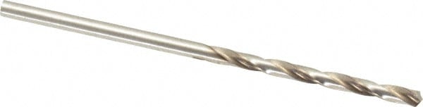 Mechanics Drill Bit: 3/32" Dia, 1180, High Speed Steel, Straight-Cylindrical Shank, Standard Point