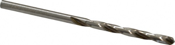 Mechanics Drill Bit: 9/64" Dia, 1180, High Speed Steel, Straight-Cylindrical Shank, Standard Point