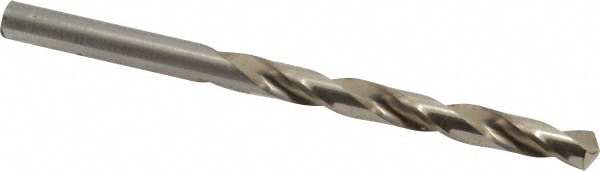 Mechanics Drill Bit: 9/32" Dia, 1180, High Speed Steel, Straight-Cylindrical Shank, Standard Point