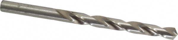 Mechanics Drill Bit: 19/64" Dia, 1180, High Speed Steel, Straight-Cylindrical Shank, Standard Point