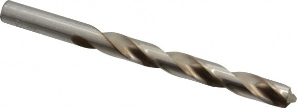 Mechanics Drill Bit: 27/64" Dia, 1180, High Speed Steel, Straight-Cylindrical Shank, Standard Point