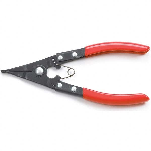 Retaining Ring Pliers; Type: Lock Ring Pliers ; Tip Angle: 0 ; Overall Length (mm): 6.00 ; Tip Type: Fixed ; Handle Type: Dipped ; Body Material: Steel