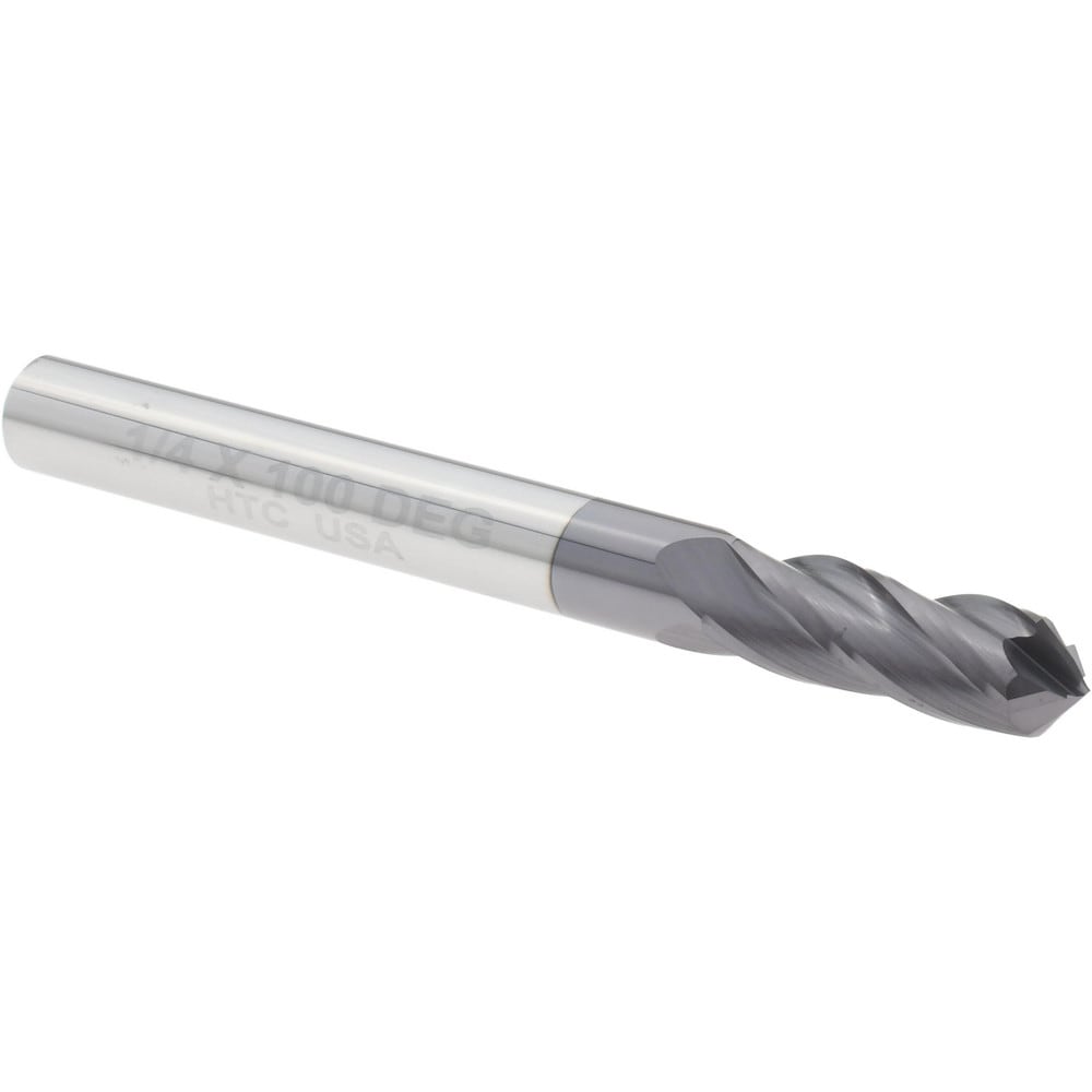 Drill Mill: 1/4" Dia, 3/4" LOC, 4 Flutes, 100 ° Point, Solid Carbide