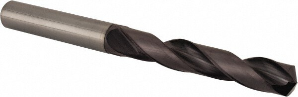 Screw Machine Length Drill Bit: 25/64" Dia, 140 ° Point, Solid Carbide