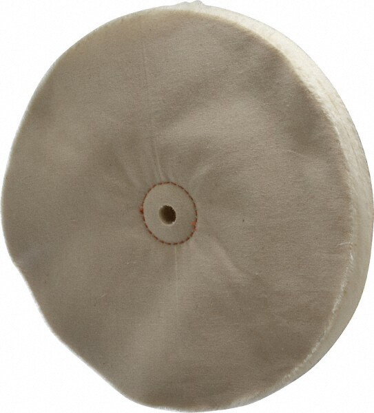 Unmounted Loose Sewn Buffing Wheel: 10" Dia, 1/2" Thick, 1" Arbor Hole Dia