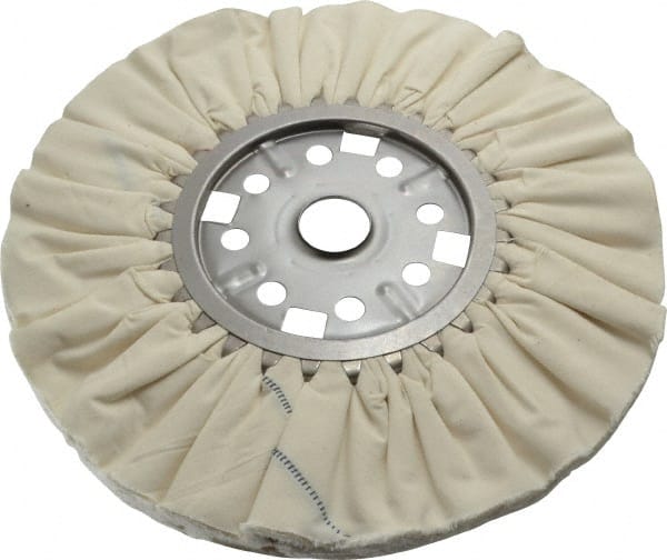 Divine Brothers 300013AM Unmounted Ventilated Bias Buffing Wheel: 12" Dia, 1/2" Thick, 1-1/4" Arbor Hole Dia 