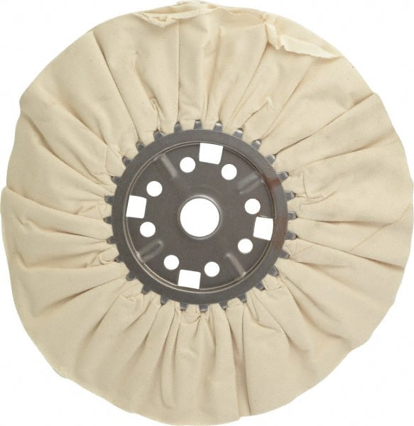 Divine Brothers 300001AM Unmounted Ventilated Bias Buffing Wheel: 14" Dia, 1/2" Thick, 1-1/4" Arbor Hole Dia 