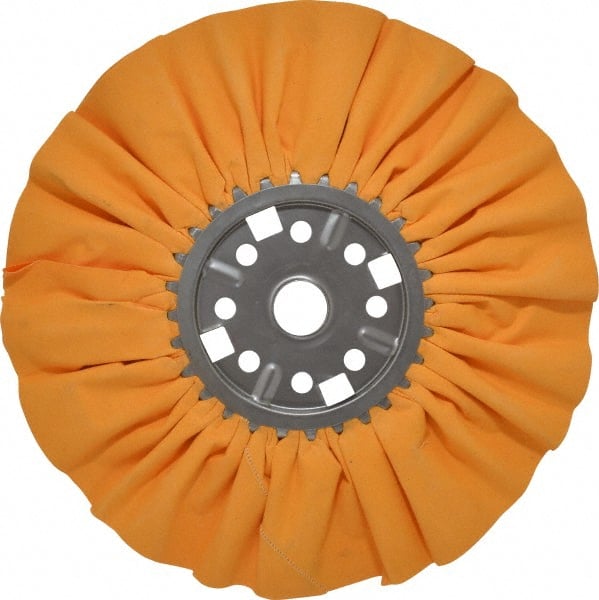 Divine Brothers 300007AM Unmounted Ventilated Bias Buffing Wheel: 14" Dia, 1/2" Thick, 1-1/4" Arbor Hole Dia 