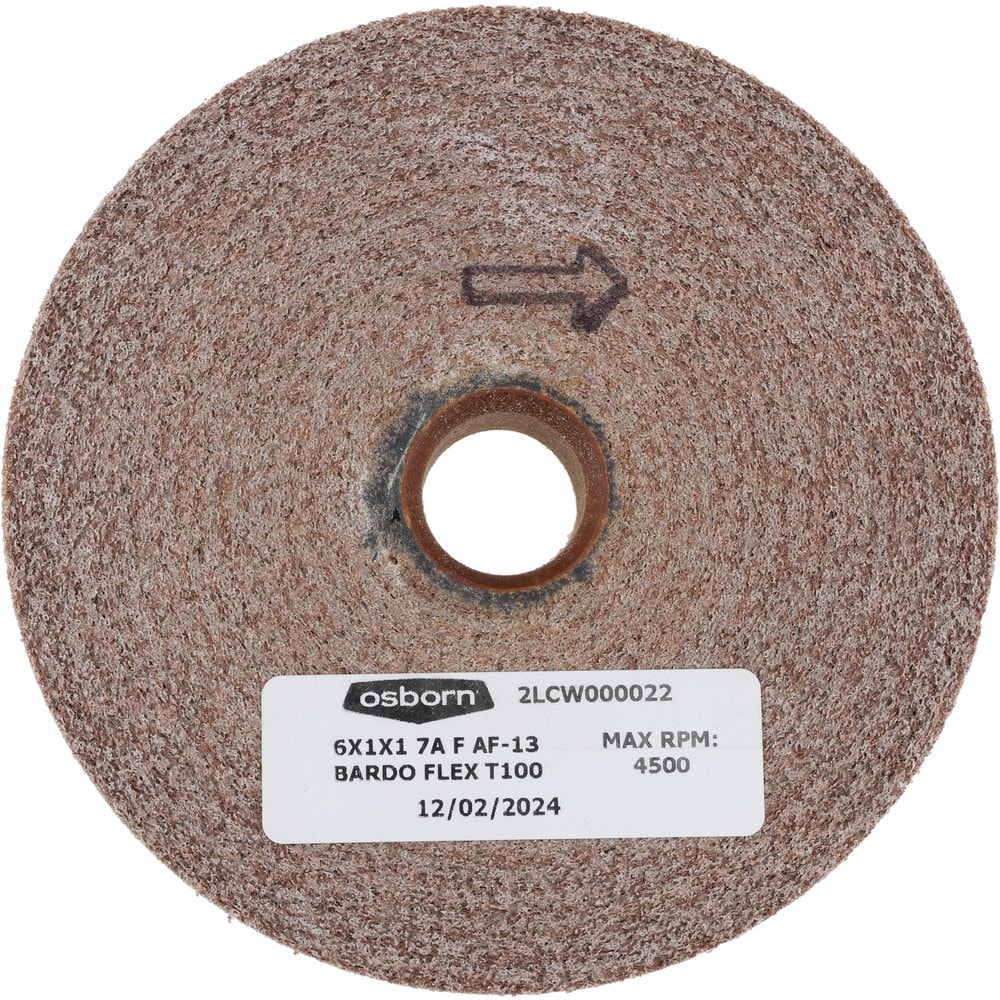 Deburring Wheel:  Density 7, Aluminum Oxide