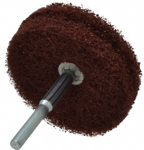 Mounted Flap Wheel: 3" Dia, 1/2" Face Width, Aluminum Oxide