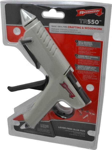 Arrow TR550 Hot Melt Glue Gun: Electric, Black & White 
