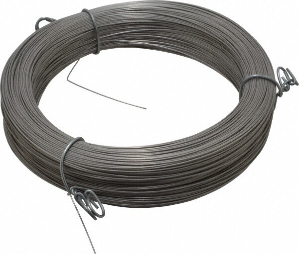 Music Wire Coil: 302 & 304 Stainless Steel, 0.02" Dia, 937' Long