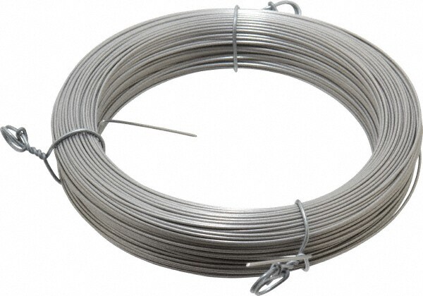 Music Wire Coil: 302 & 304 Stainless Steel, 0.041" Dia, 223' Long
