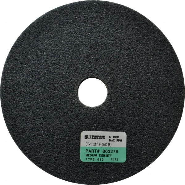 Standard Abrasives 7000046911 Deburring Wheel:  Density 6, Silicon Carbide 