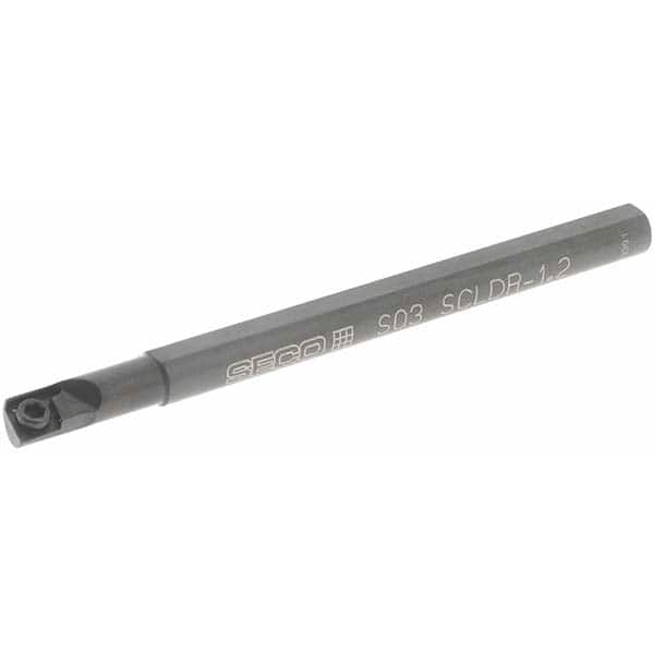 0.183" Min Bore, Right Hand SCLD Indexable Boring Bar
