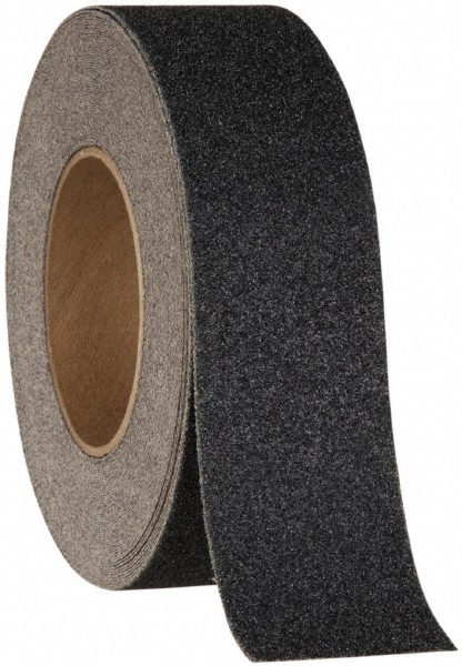Tape: Vinyl, Black, Light Duty - Anti-Slip Surface, 2" Wide