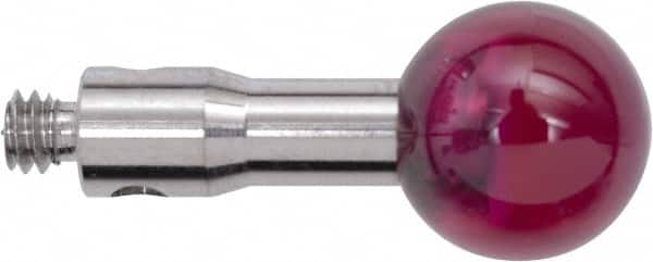 CMM Ball Stylus: 6 mm Ball Dia, 10 mm OAL, M2