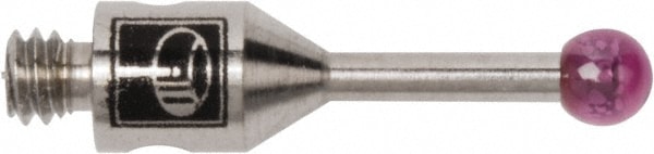 CMM Ball Stylus: 2 mm Ball Dia, 10 mm OAL, M2