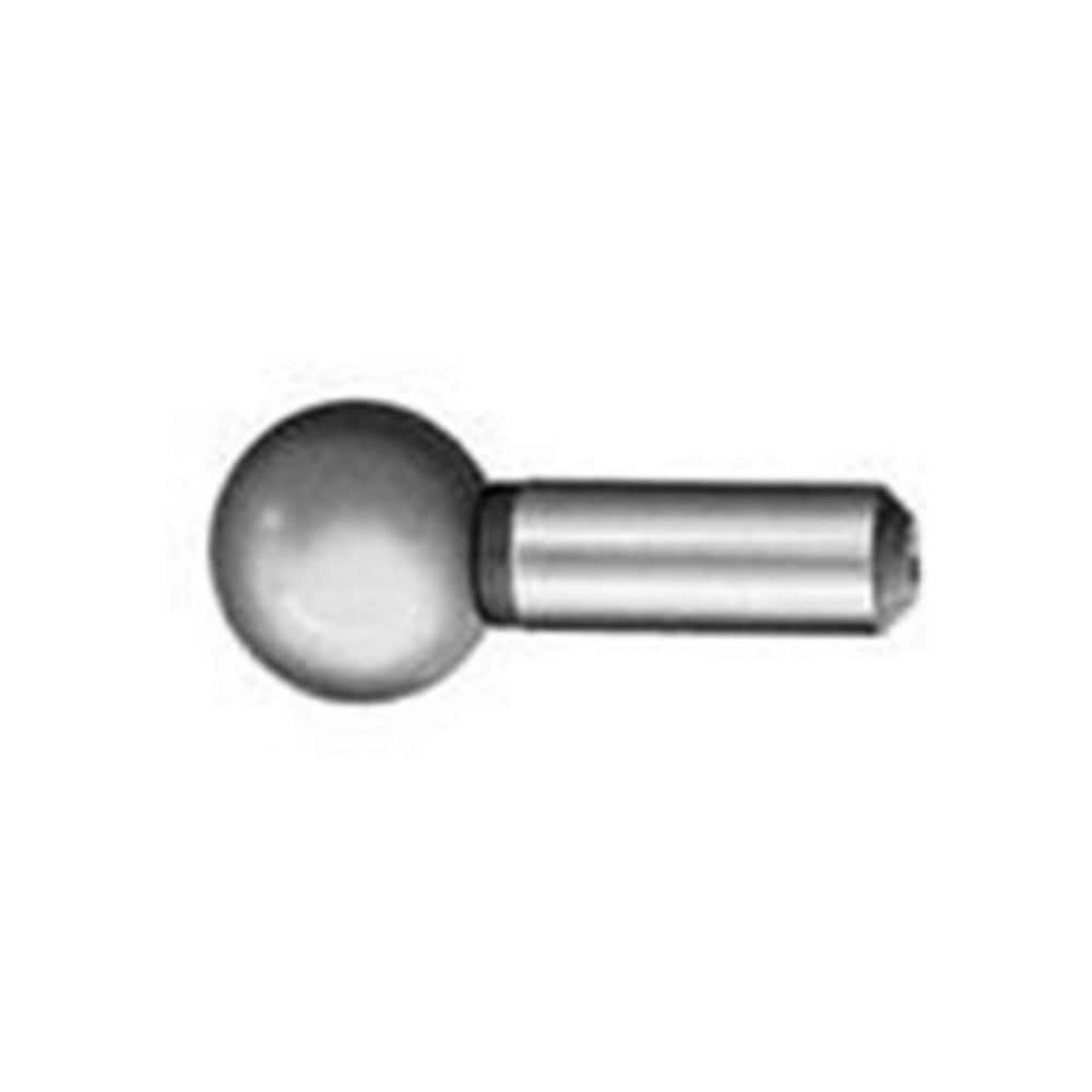 6.35mm Ball Diam, 3.17mm Shank Diam, Stainless Steel Fixture Tooling Ball