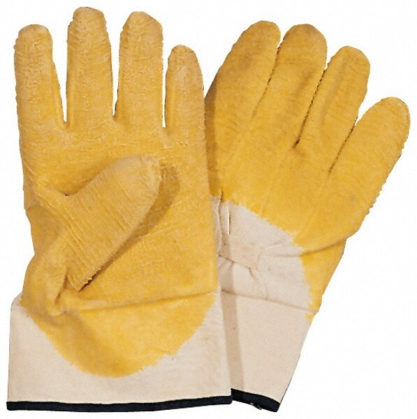 Chemical Resistant Gloves: Large, Rubber