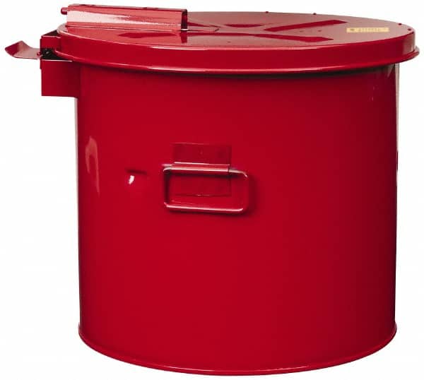 Justrite. 27713 3.5 Gallon Capacity, Coated Steel, Red Wash Tank 