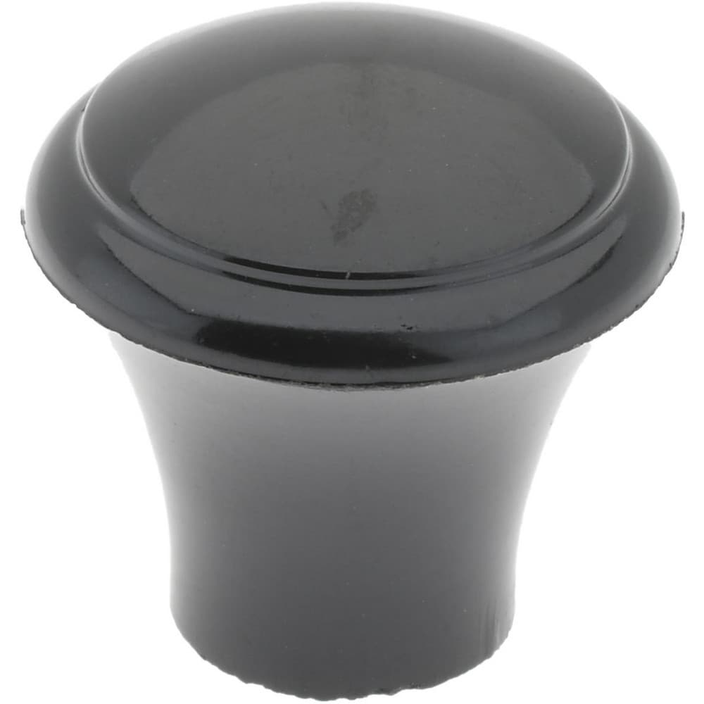 13/16" Head Diam, 10-32 Hole, 25/32" High, Phenolic, Female Insert, Push Pull Knob