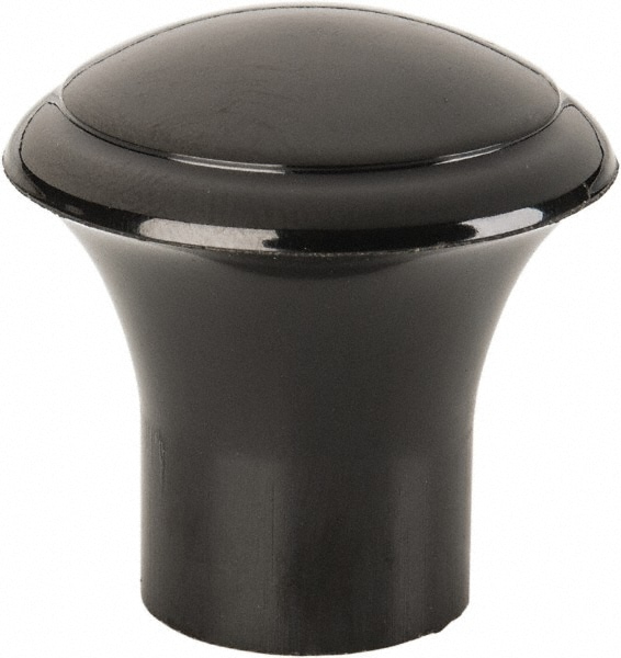 29/32" Head Diam, 8-32 Hole, 29/32" High, Phenolic, Female Insert, Push Pull Knob