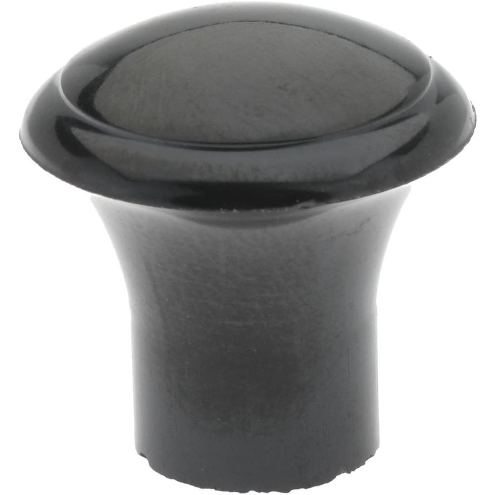 29/32" Head Diam, 1/4-20 Hole, 29/32" High, Phenolic, Female Insert, Push Pull Knob