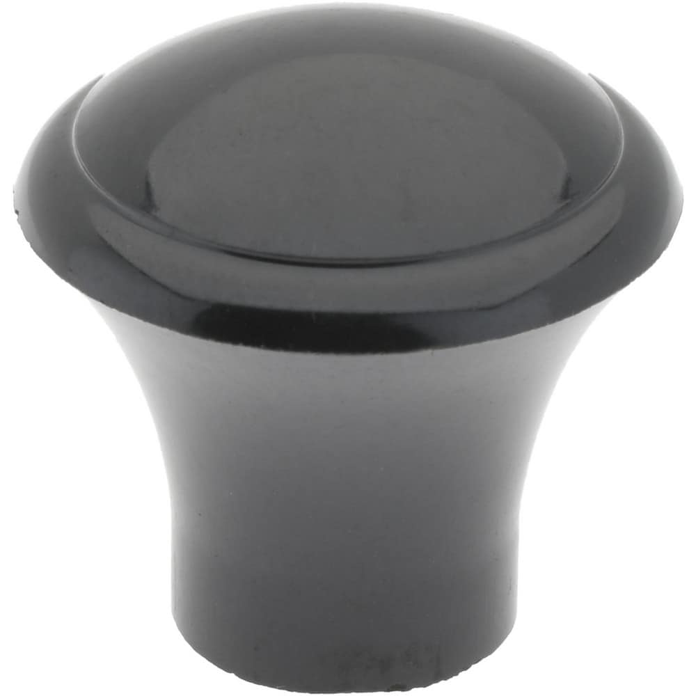 1-3/64" Head Diam, 8-32 Hole, 1-1/32" High, Phenolic, Female Insert, Push Pull Knob