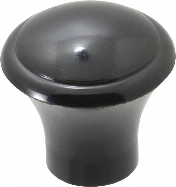 1-3/64" Head Diam, 10-32 Hole, 1-1/32" High, Phenolic, Female Insert, Push Pull Knob