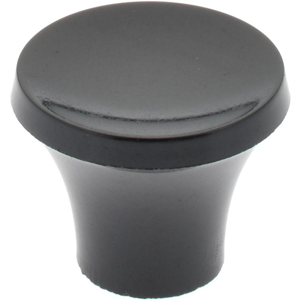 13/16" Head Diam, 8-32 Hole, 21/32" High, Phenolic, Female Insert, Push Pull Knob