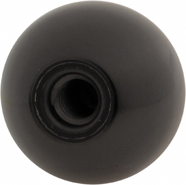 Ball Knob 1-5//8/" D Black 5//16-18 Steel Insert Thermoplastic Texture Handle L31